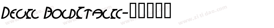 Devil BoldItalic字体转换
